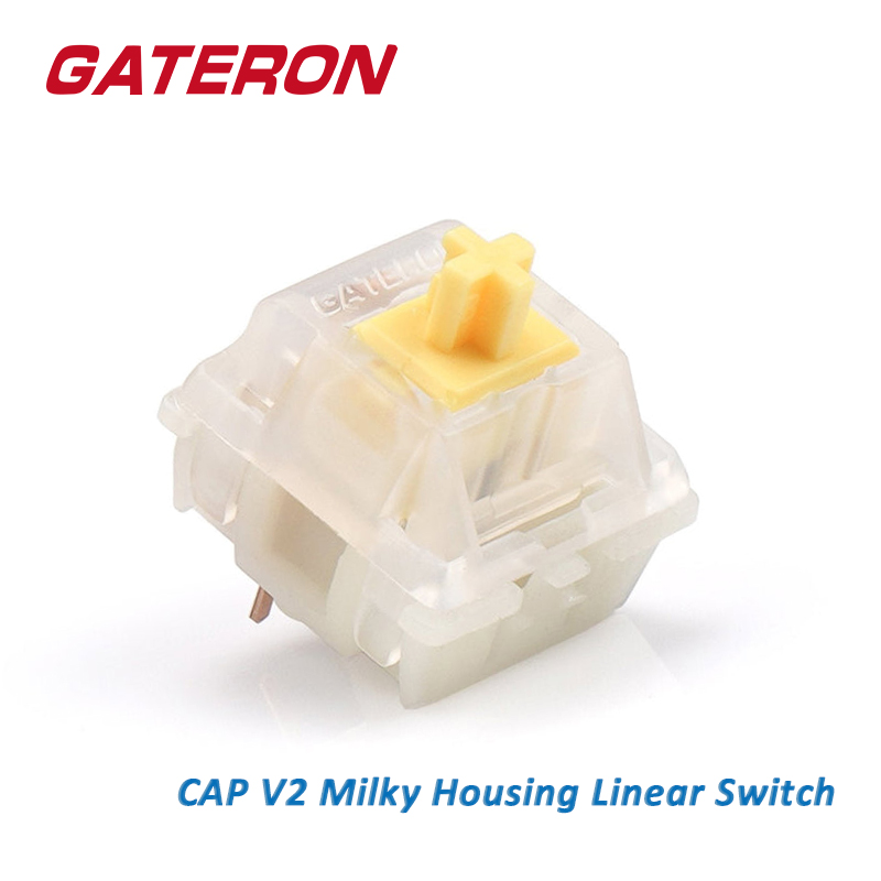 GATERON CAP Milky Yellow Linea - Gaming Accessories Aesthetic recension och pris