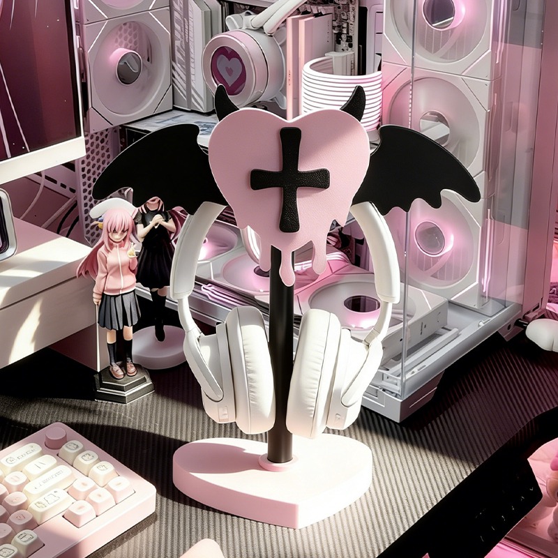 Cute Aesthetic Headphone Stand - Gaming Accessories Aesthetic recension och pris