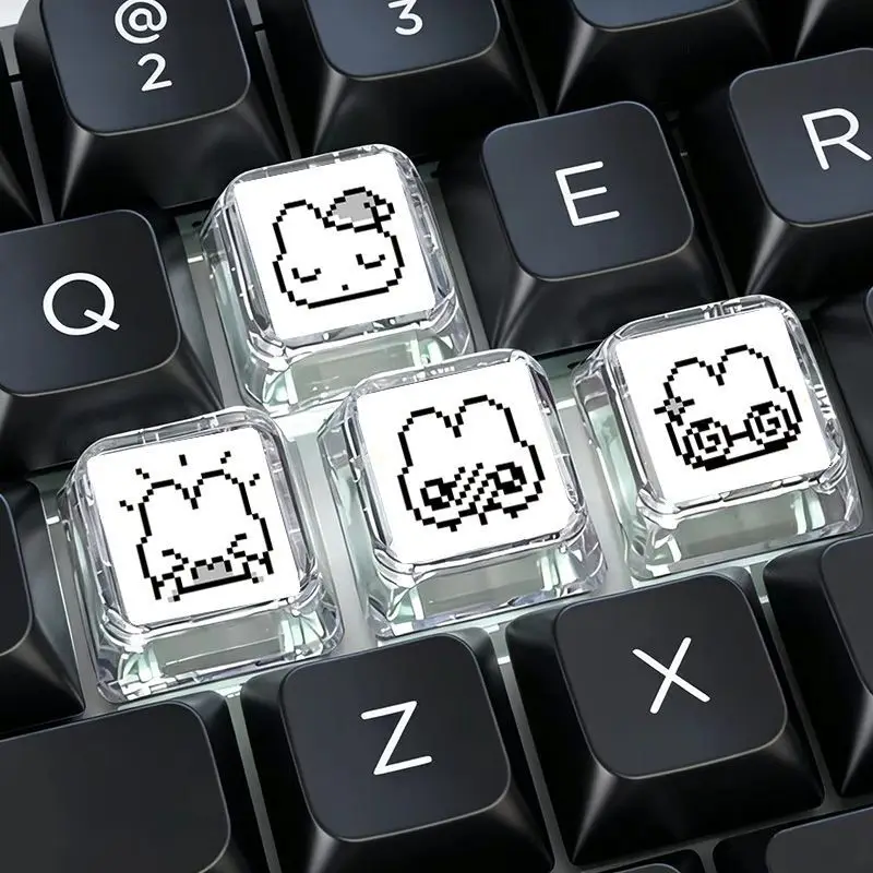 4pcs Cute Pixel Rabbit Express - Gaming Accessories Aesthetic recension och pris