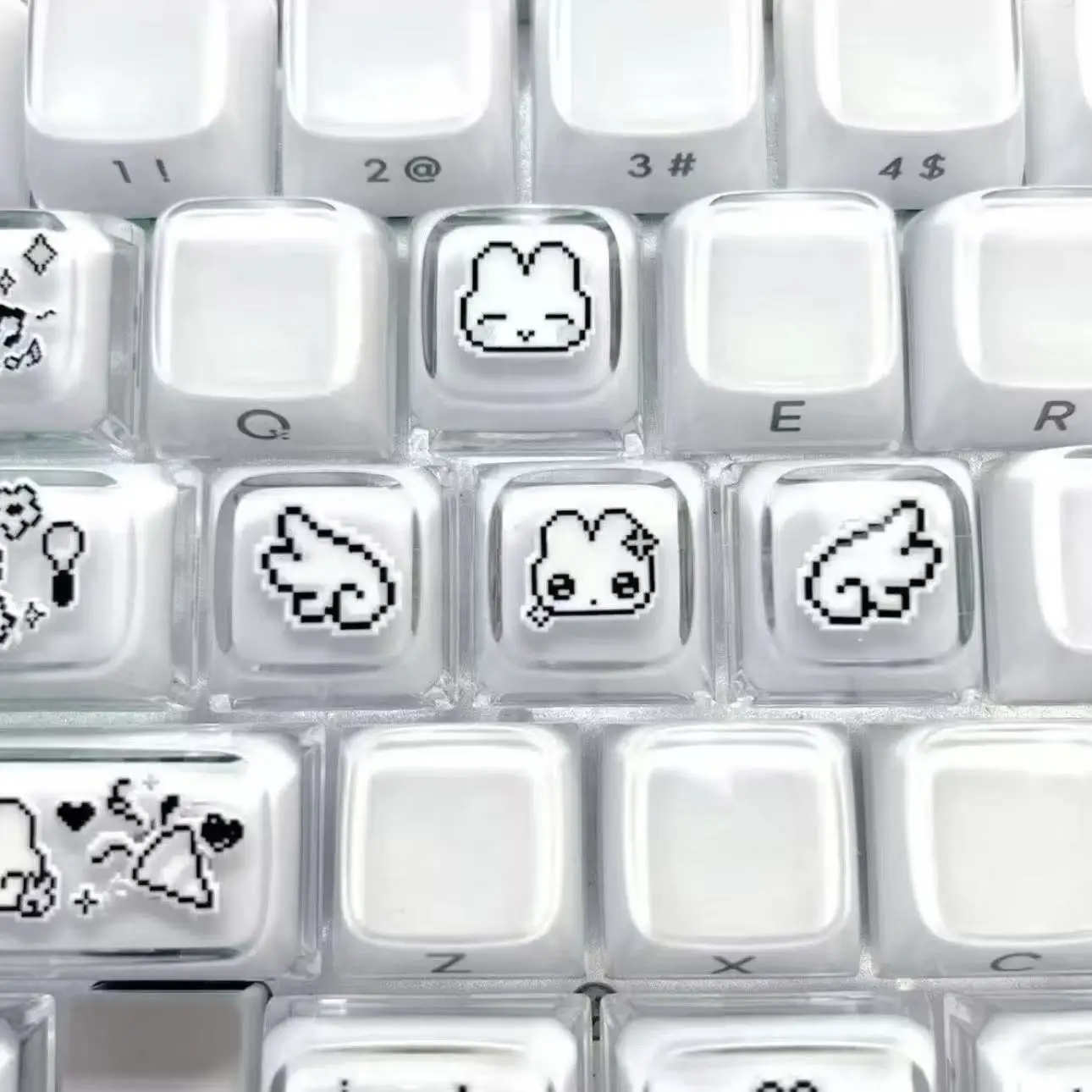 4pcs Cute Pixel Rabbit Express - Gaming Accessories Aesthetic recension och pris