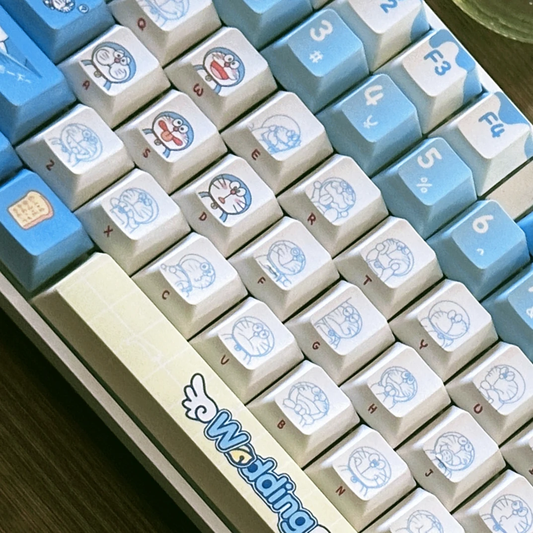 Original Doraemon Keycaps 120  - Gaming Accessories Aesthetic recension och pris