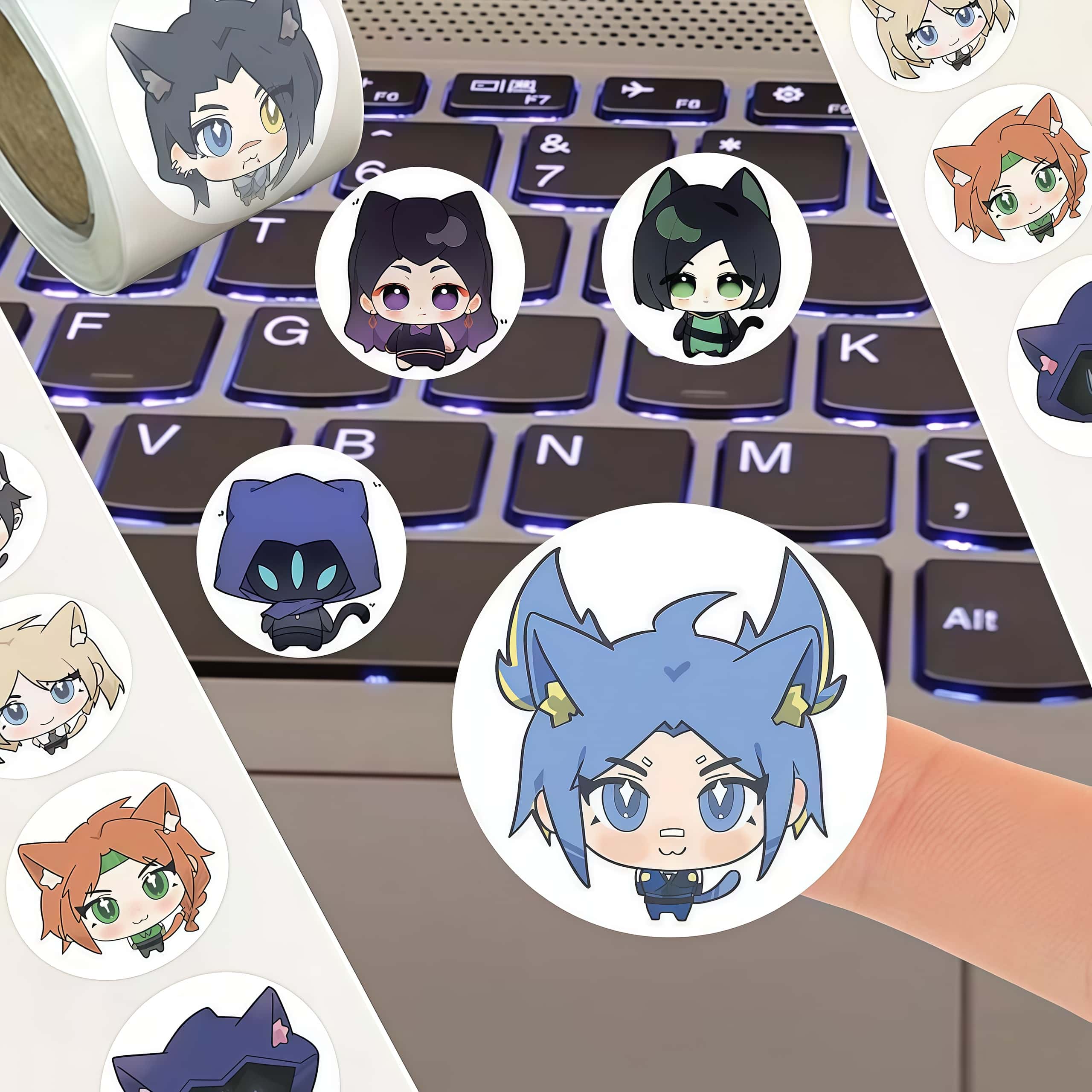 500Pcs Valorant Cat Ear Chibi  - Gaming Accessories For Room recension och pris