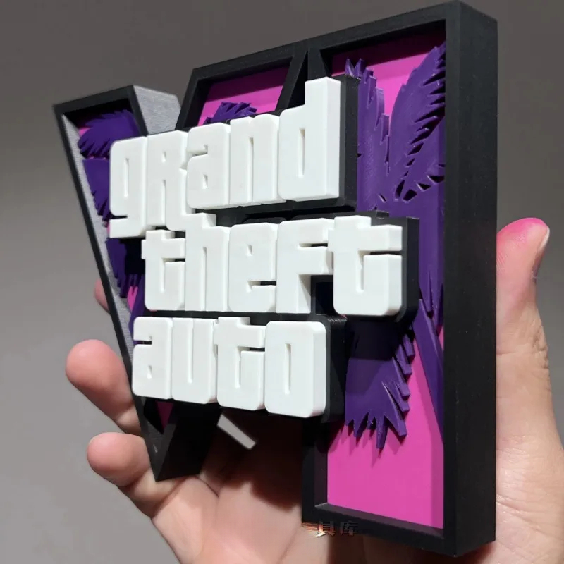 3d GTA 6 Grand Theft Auto Logo - Accessories For Your Gaming Room recension och pris