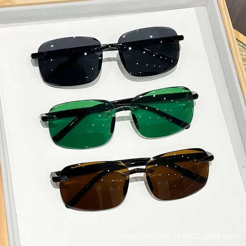 Rimless Stylish Trendy Sunglas - Gaming Accessories Rack recension och pris